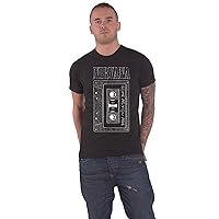Nirvana T Shirt Come As You are Tape Band Logo Official Mens Black