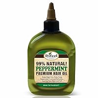 Difeel Premium Natural Hair Oil Peppermint Oil 7.1 Ounce (3-Pack)