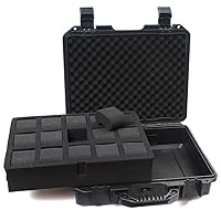 Portable Watch Storage Box Plastic Suitcase Case Display Storage Case Watch Bracket Tool Box