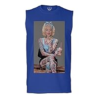 Marilyn Monroe Inked Tattoed Cool Graphic Hipster Summer pin up Girl Chicano Men's Muscle Tank Sleeveles t Shirt