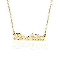 3 Colors Stainless Steel Personalized Custom Name Necklace Nameplate Pendant Handwriting Signature Customized Necklace