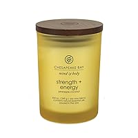 Chesapeake Bay Candle Scented Candle, Strength + Energy (Pineapple Coconut), Medium, Home Décor