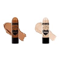 MegaGlo Makeup Stick, Buildable Color, Versatile Use, Cruelty-Free & Vegan - Call Me Maple and Conceal and Contour Neutral Follow Your Bisque,1 Ounce (Pack of 1),807 Bundle