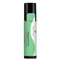 Plant Therapy Peppermint Essential Oil 100% Pure, Pre-Diluted Roll-On, Natural Aromatherapy, Therapeutic Grade 10 mL (1/3 oz)