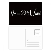Chemistry Kowledge Molar Volume Of Gas Postcard Set Birthday Mailing Thanks Greeting Card