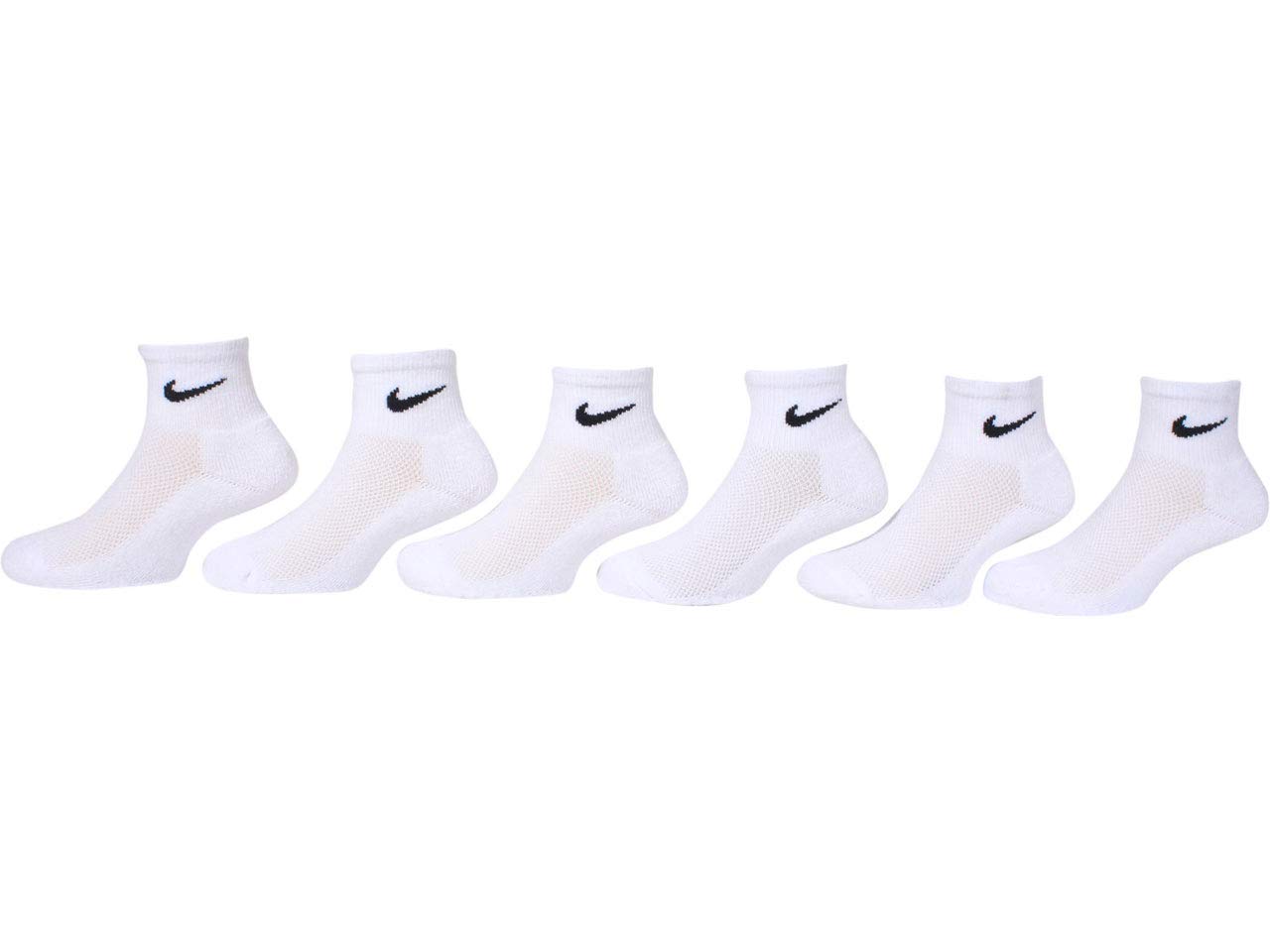 Nike Cushioned Ankle Socks 6-Pack (Little Kids) Size 3-Year youth