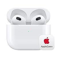 Apple AirPods (3rd Generation) Wireless Earbuds with Lightning Charging Case with AppleCare+ (2 Years)