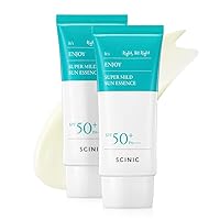 Enjoy Super Mild Sun Essence 2 Set SPF50+ PA++++ 1.69 fl oz(50ml) | A Lightweight Hydrating Sun Essence That leaves No Sticky Feeling | Korean Skincare