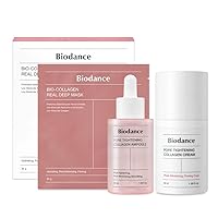 BIODANCE Collagen Trio: Bio-Collagen Real Deep Mask & Pore Tightening Collagen Ampoule & Pore Tightening Collagen Cream