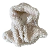 Hat,Lamb Wool Hooded Shawl Christmas Children's Day Winter Hat Kids Hat Cute Thick Hooded Scarf Wool Skin Friendly