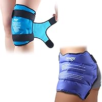 NEWGO Bundle of Knee Ice Pack and Hip Ice Pack Blue
