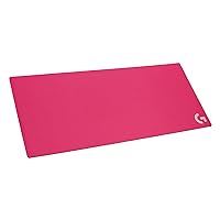 Logitech G840 XL Cloth Gaming Mouse Pad - 0.12 in Thin, Stable Rubber Base, Performance-Tuned Surface - Magenta