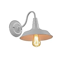 Wall Mounted Light Barn Wall Light LED Fixture Surface Mounted Bar Porch Doorway Lighting for Indoor/Outdoor Use E27 Iron Lamp Head Energy Star Sign Lightings External Retro Wall Sconce Reading