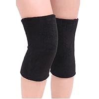 Cotton Non-Slip Soft Absorbent Knee Pad Support Brace Protector Leg Sleeve Kneelet Thickening Extended Warm for Men & Women Outdoor Sports Running Dancing Gym Yoga Fitness, 1 Pair