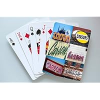 CARSON Personalized Playing Cards featuring photos of actual signs