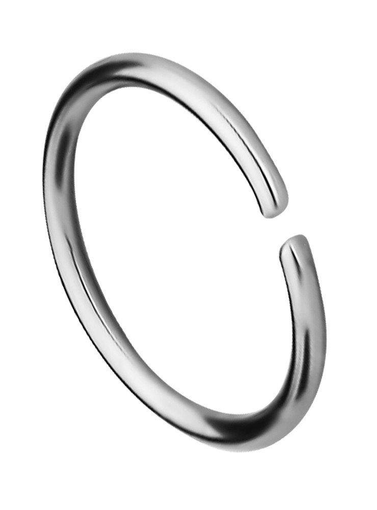 Forbidden Body Jewelry 18G -20G Surgical Steel Seamless Nose Ring or Cartilage Hoop with Comfort Round Ends (Sold Individually)