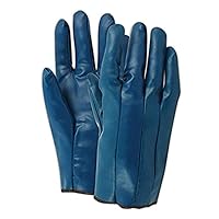 MAGID 3822M Blue Magic® 3822 Blue Nitrile-Coated Glove, Men's Sizes, Blue , Medium (Pack of 12)