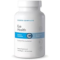 Cooper Complete - Eye Health Supplement - Lutein, Meso Zeaxanthin, and Zeaxanthin, Vitamin C & E - 120 Softgels per Bottle. Pack of 2