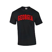 Mens Georgia College Football Short Sleeve T-Shirt Graphic Tee