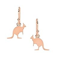 Kangaroo Dangle Earrings 925 Sterling Silver Animal Earrings kangaroo Jewelry Earrings