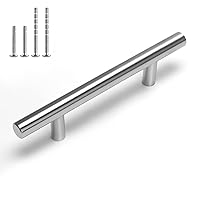 Cabinet Handles Brushed Nickel 35 Pack 3-1/2in(90mm) Hole Center Drawer Pulls Stainless Steel Kitchen Drawer Door Handles for Dresser Drawers