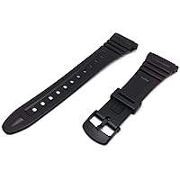 Casio 10076822, Belt watch, resin, Black, Black, Strap
