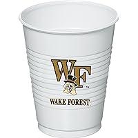 Wake Forest 16oz Cup 8ct, One Size, Clear