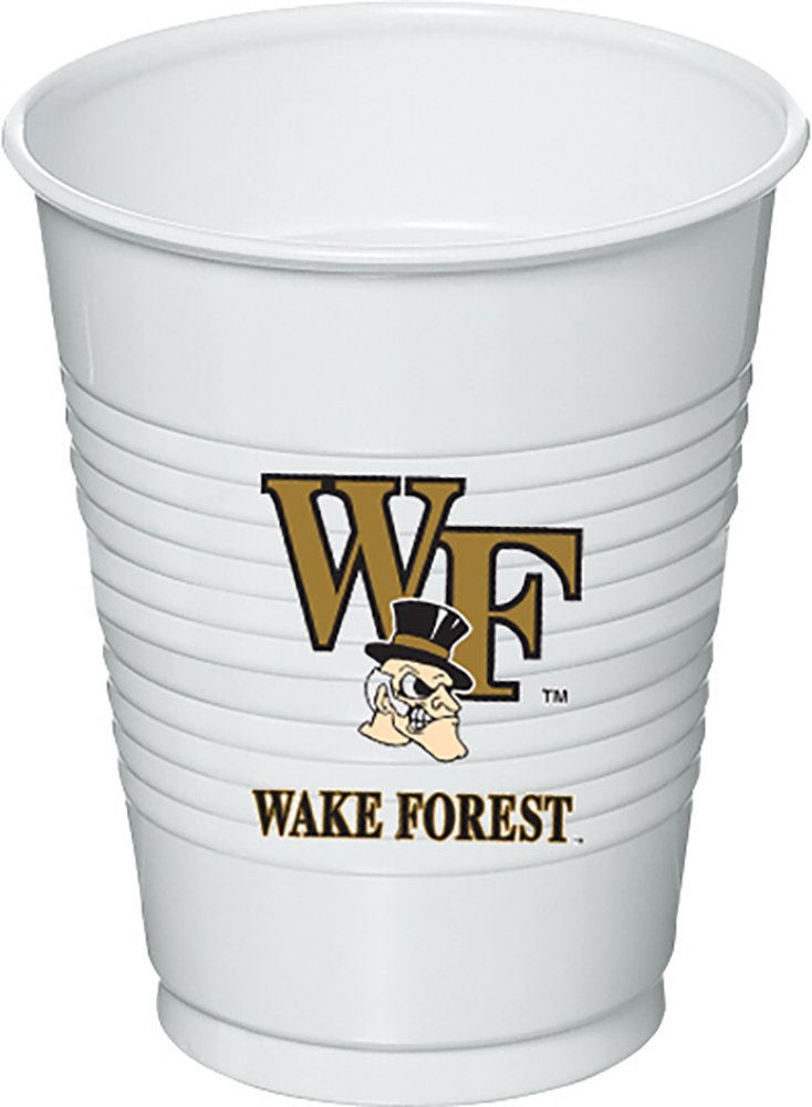 AMSOURCE Wake Forest 16oz Cup 8ct, One Size, Clear