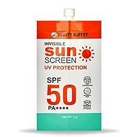 BEAUTY BUFFET INVISIBLE SUNSCREEN UV PROTECTION SPF 50 PA++++ (SACHET 7 G)