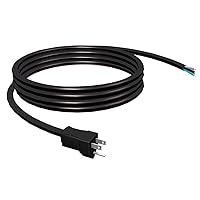 Stanley 31939 Grounded 3-Wire - 9ft. Replacement Cord 15 AMP,Black
