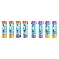 Nuun Hydration Immunity Electrolyte Tablets with 200mg Vitamin C & Hydration Rest, Rest and Recovery Electrolyte Tablets, Magnesium Citrate, Lemon Chamomile + BlackBerry Vanilla, 4 Pack (40 Servings)