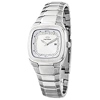 Time Force Analogue Quartz Watch with Stainless Steel Strap TF2576L-02M, White, Bracelet
