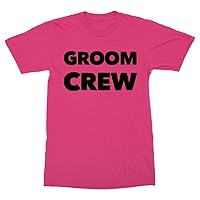 Unique Groomsman Gift - Cotton Tee-Shirt for Wedding Day Thank-You or Bachelor Party Favor – Groom Crew
