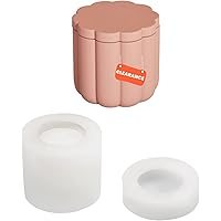 BOOWAN NICOLE Concrete Planter Molds Candle Jar Silicone Mould DIY Bathroom Accessories Set Making Tools