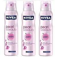 3 Nivea Pearl & Beauty Spray Deodorant Anti-perspirant 150ml