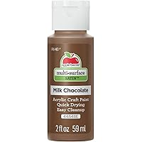 Apple Barrel Multi Surface Acrylic Paint, 44848E, 2 Fl Oz (Pack of 1), Milk Chocolate