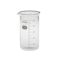 HARIO TB-500-H32 Measuring Cup, 16.9 fl oz (500 ml), Clear, Made in Japan