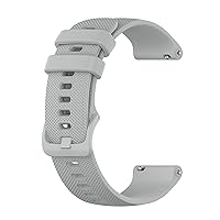 Smart Watch Replacement Bracelet Wristband for Microwear L13 L15 L16 L19 Solid Color Small Plaid Durable Elastic Silicone Strap (Color : Grey, Size : L15)