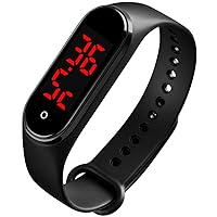 Gosasa Digital Sport Watch for Women Men Thermometer Electronic Wrist Watch LED Light Touch Screen Watch Men Fashion Clock Women