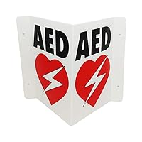 CPR Savers Foldable Panel AED Wall Sign for Business, School, Restaurant, Office or Any Public Place (1)