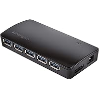 Kensington USB 3.0 7-Port Hub, Transfer speeds up to 5Gbps - 3amps for Fast Charge Smartphones & Tablets, Plug and Play Installation, HP, Dell, Windows, MacBook Compatible