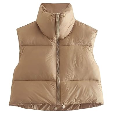 VOLUMINOUS GILET WITH SNAP BUTTONS · Camel · Coats And Jackets | Massimo  Dutti