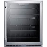 Summit AL57G 24 Inch Freestanding Counter Depth Compact Refrigerator with 4.8 cu. ft. Capacity, in Stainless Steel