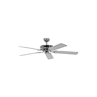 Pepeo 13322010132_v3 Potkuri Ceiling fan without light in white or with rattan Reversible blades