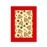 Mushroom Pizza Italy Tomato Foods Picture Display Art Red Photo Frame