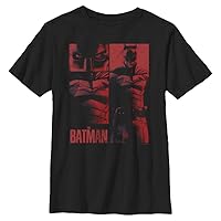 Warner Brothers Kids' The Batman Panel Con Boys Short Sleeve Tee Shirt