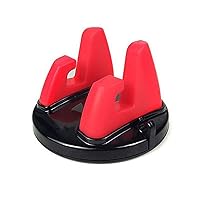 1 PC/2PC of Car Phone Holder Stands Rotatable Support Anti Slip Mobile 360 Degree Mount Dashboard GPS Navigation Universal Auto Accessories BIO Red