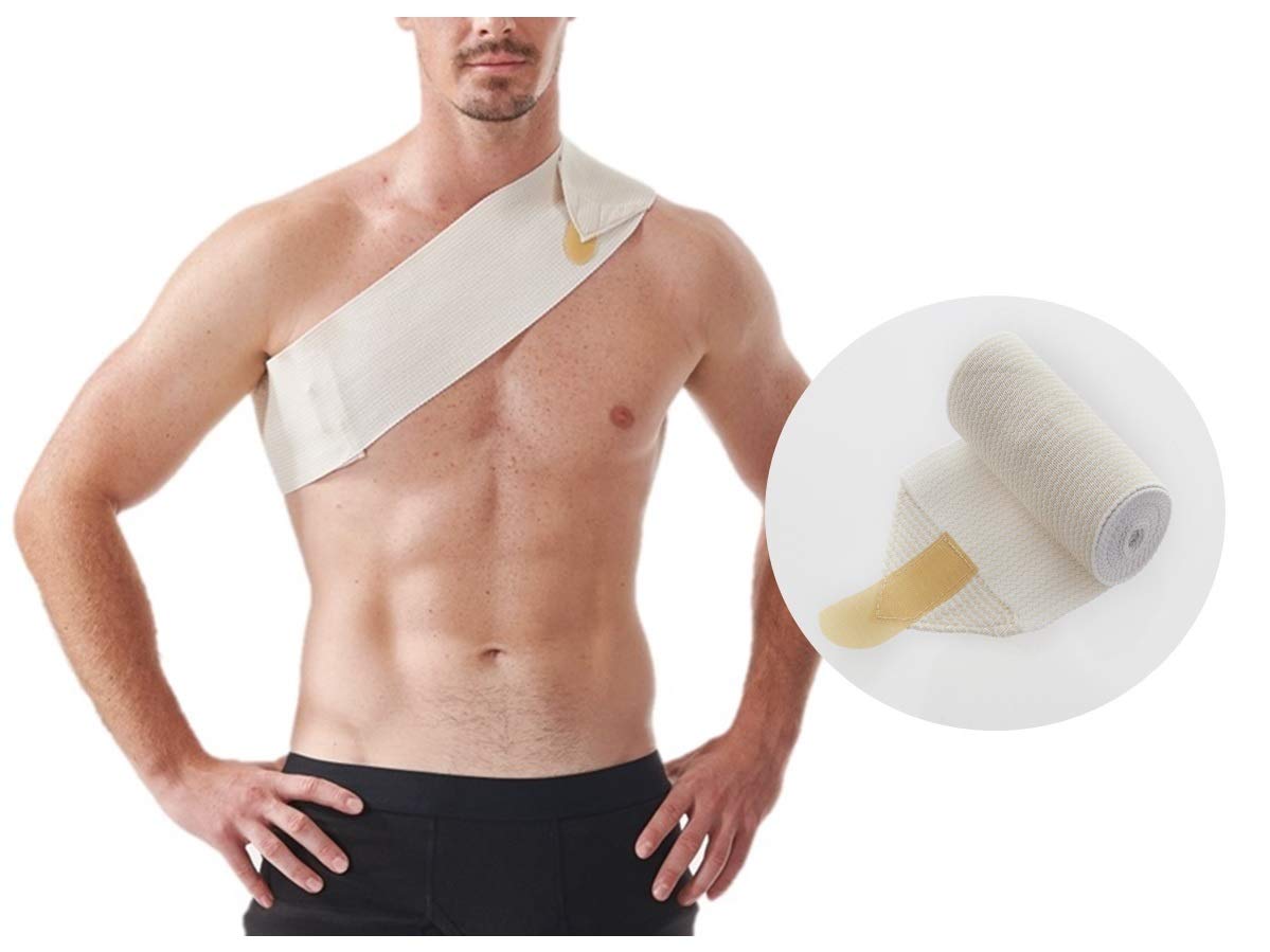 GreenE Pain - Relief Athlete - Recovery Support - Wrap, Therapeutic bio - Far - Infrared MPF - tech (L (3.9”x60.2”))