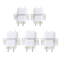 5Pcs Electronic Microwave Oven Magnetron 4 Filament Pin Sockets Converter Home Microwave Oven 4 Pin Sockets Socket Connector Adapter Socket Connector Socket Converter Set Oven Accessories Hot Socket