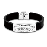 to Our/My Nephew Gifts Bracelet with Inspirational Love Quotes